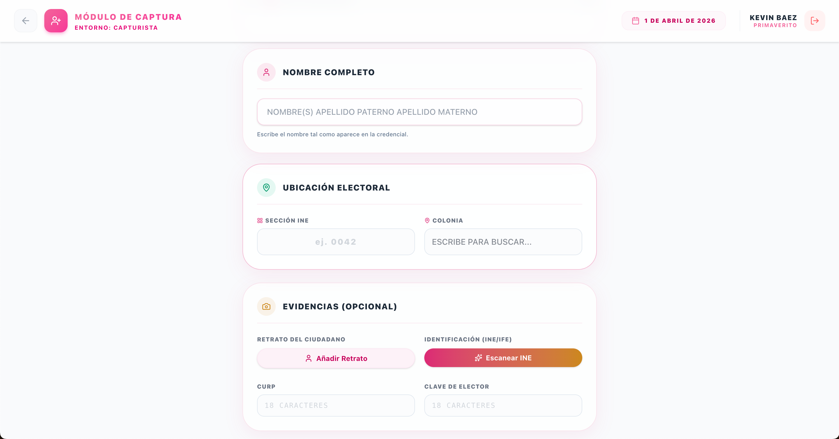 Captura INE